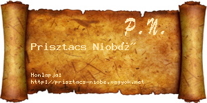 Prisztacs Niobé névjegykártya